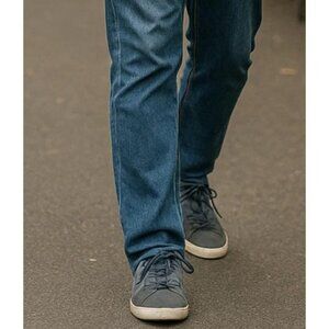 Tods Mens Blue Suede Color Block Sneakers Gommino Soles Made In Italy Size 10.5